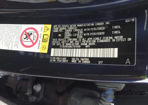 2019 Lexus Rx 350 from USA, damaged, VIN 2T2BZMCA6KC191499